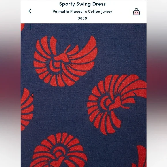 NWT La DoubleJ Sporty Swing Dress size Medium Pygmy Palms Cotton Jersey - Picture 11 of 11